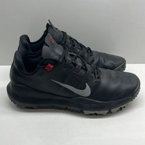 RARE 2013 Nike Golf Shoes Black Tiger Woods TW Cleat Men Size 9 532622-001